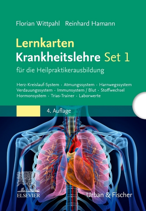 Lernkarten Krankheitslehre Set 1 für die Heilpraktikerausbildung - Florian Wittpahl, Reinhard Hamann