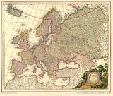 Historische Karte: Europa 1687 [gerollt] - Leonhard Valk