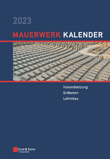 Mauerwerk-Kalender 2023 - Schermer, Detleff; Brehm, Eric