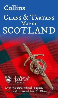 Collins Scotland Clans and Tartans Map -  Collins Maps