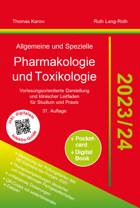 Allgemeine und Spezielle Pharmakologie und Toxikologie 2023/2024 - Thomas Karow, Ruth Lang-Roth