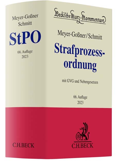 Strafprozessordnung StPO - Bertram Schmitt