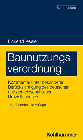 Baunutzungsverordnung - Hans Ulrich Stühler; Dietrich Determann …