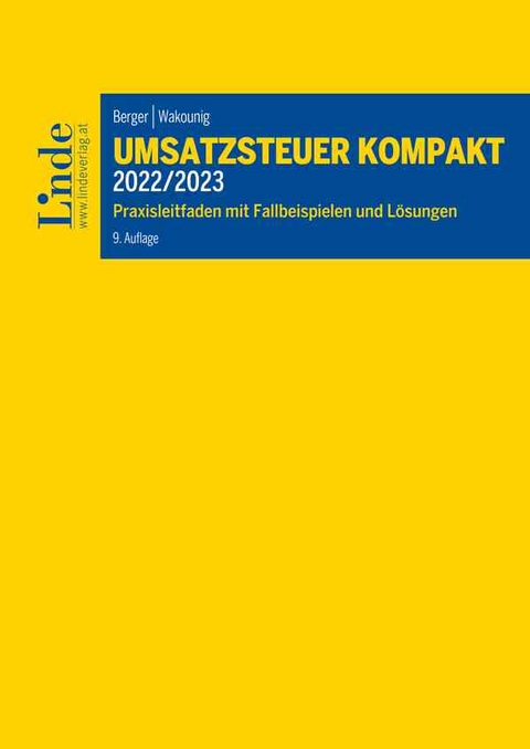 Umsatzsteuer kompakt 2022/2023 - Wolfgang Berger, Marian Wakounig