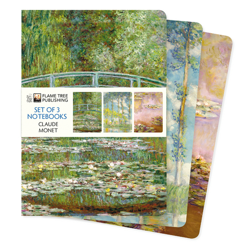 Claude Monet Set of 3 Standard Notebooks - 