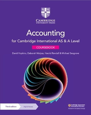 Cambridge International AS & A Level Accounting Coursebook with Digital Access (2 Years) - David Hopkins; Deborah Malpas; Harold Randall …