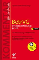 BetrVG - Betriebsverfassungsgesetz - Däubler, Wolfgang; Klebe, Thomas; Wedde, Peter