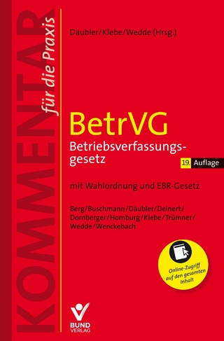 BetrVG - Betriebsverfassungsgesetz - Wolfgang Däubler; Thomas Klebe; Peter Wedde