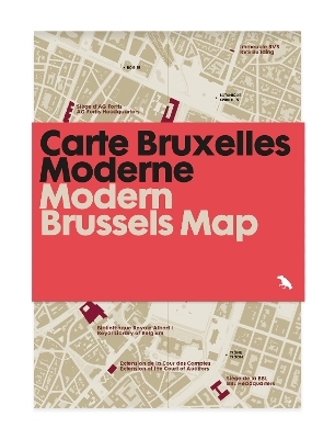 Modern Brussels Map / Carte Bruxelles Moderne - Jacinthe Gigou