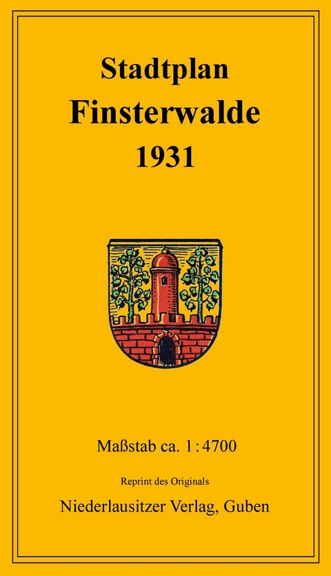 Stadtplan Finsterwalde 1931 - 