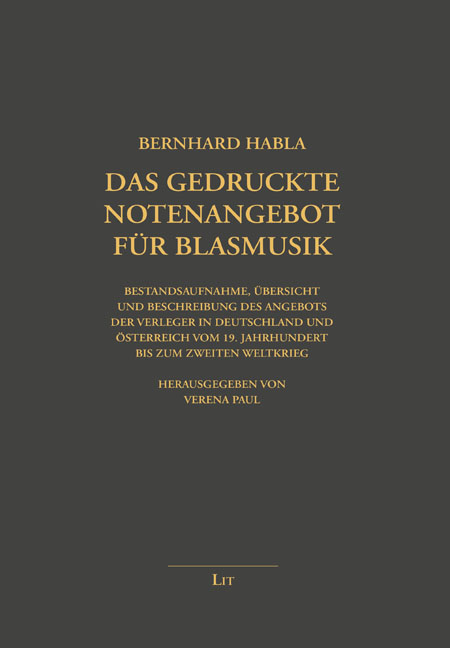 Das gedruckte Notenangebot für Blasmusik - Bernhard Habla