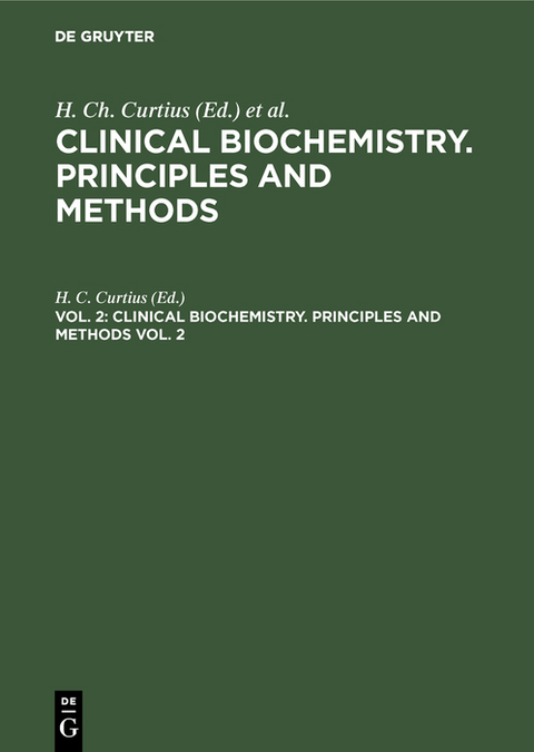 Clinical biochemistry. Principles and methods. Vol. 2 - 