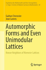Automorphic Forms and Even Unimodular Lattices -  Gaëtan Chenevier,  Jean Lannes