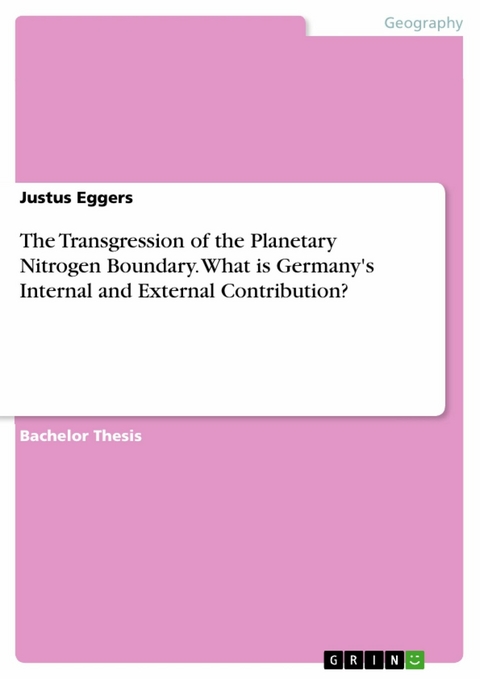 The Transgression of the Planetary Nitrogen Boundary. What is Germany's Internal and External Contribution? -  Justus Eggers