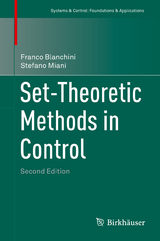 Set-Theoretic Methods in Control - Blanchini, Franco; Miani, Stefano