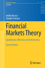 Financial Markets Theory - Barucci, Emilio; Fontana, Claudio