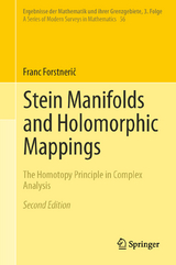 Stein Manifolds and Holomorphic Mappings - Forstnerič, Franc