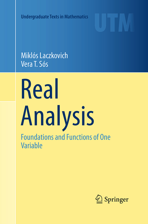 Real Analysis - Miklós Laczkovich, Vera T. Sós