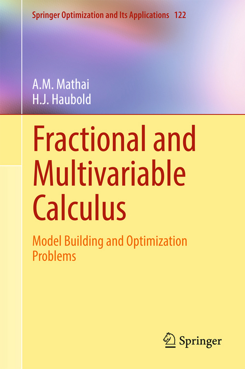 Fractional and Multivariable Calculus - A.M. Mathai, H.J. Haubold