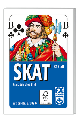 Ravensburger 27002 - Skat, Französisches Bild, 32 Karten in Faltschachtel - 