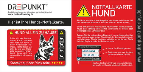 Notfallkarte 'Hund' -  Schulze Media GmbH