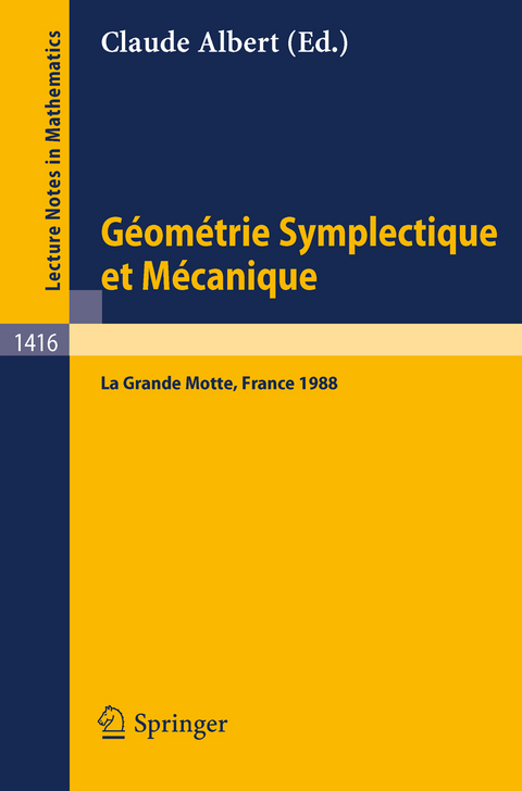 Geometrie Symplectique et Mecanique - 