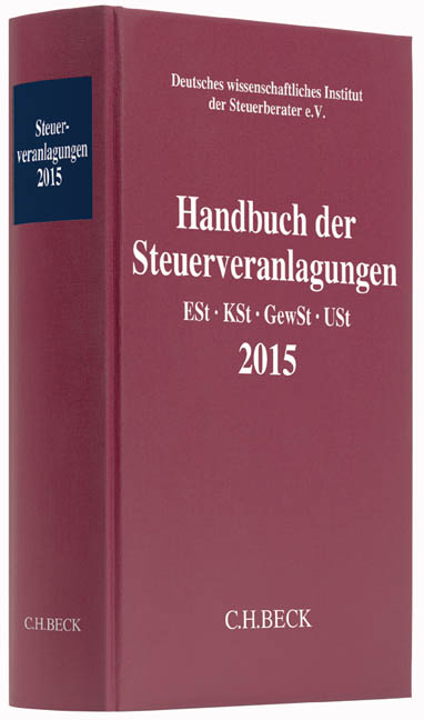 Handbuch der Steuerveranlagungen 2015 - 