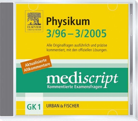 Mediscript-CD-ROM GK1, Physikum 3/96-3/05