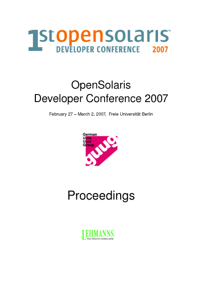 OpenSolaris Developer Conference 2007 -  GUUG e.V.