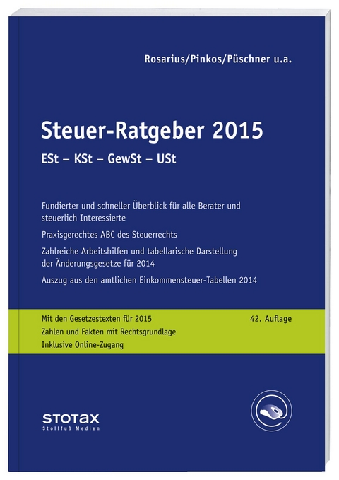 Steuer-Ratgeber 2015 - Claudia Boeddinghaus, Frank Henseler, Walter Niermann, Erich Pinkos, Wolfgang Püschner, Lothar Rosarius, Marcus Spahn