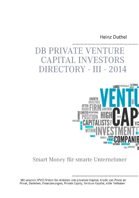 DB Private Venture Capital Investors Directory - III - 2014 - Heinz Duthel