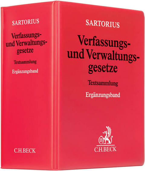 Verfassungs- und Verwaltungsgesetze, Ergänzungsband - apart - Carl Sartorius