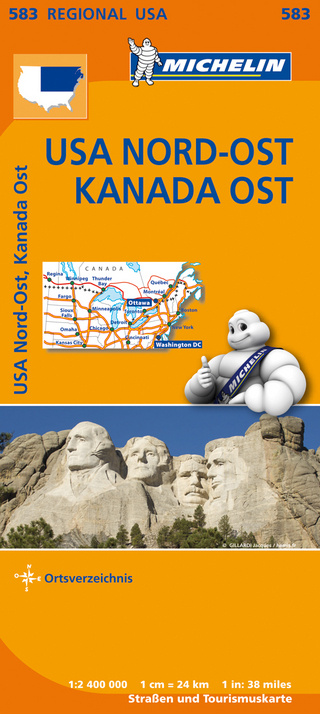 Michelin Regionalkarte USA Nordost, Kanada Ost 1 : 2 400 000 - 