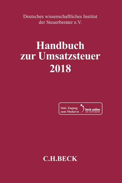 Handbuch zur Umsatzsteuer 2018 - 