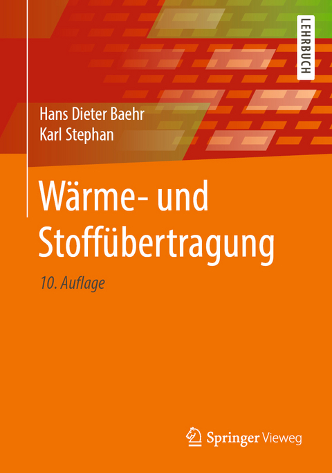 Wärme- und Stoffübertragung - Hans Dieter Baehr, Karl Stephan