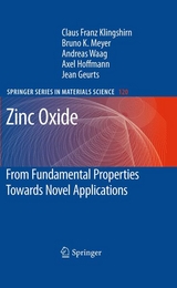 Zinc Oxide - Claus F. Klingshirn, Andreas Waag, Axel Hoffmann, Jean Geurts