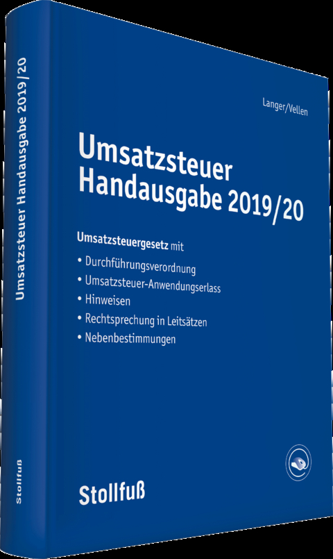 Umsatzsteuer Handausgabe 2019/20 - Michael Langer, Michael Vellen