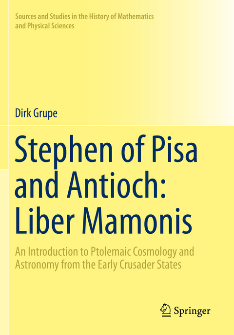 Stephen of Pisa and Antioch: Liber Mamonis - Dirk Grupe
