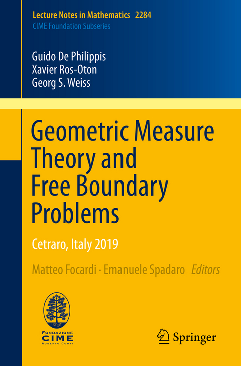 Geometric Measure Theory and Free Boundary Problems - Guido De Philippis, Xavier Ros-Oton, Georg S. Weiss