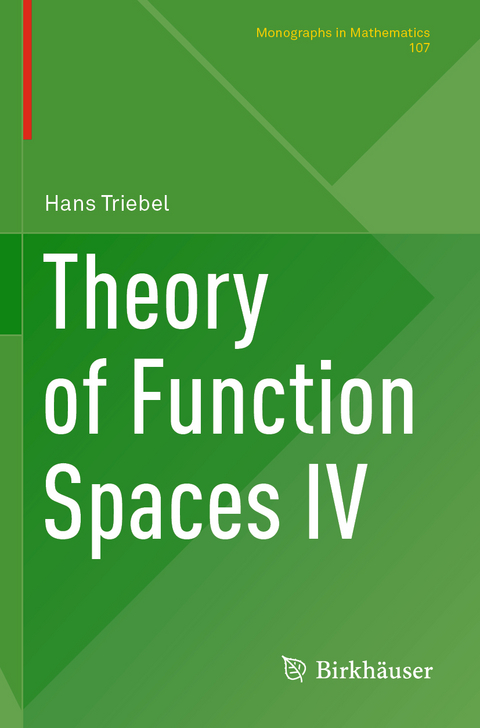 Theory of Function Spaces IV - Hans Triebel