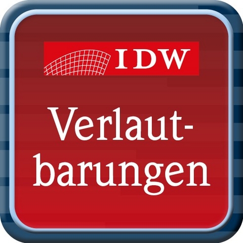 IDW Verlautbarungen