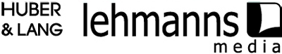 Huber Lang / Lehmanns Media Logo - s/w-Stempel