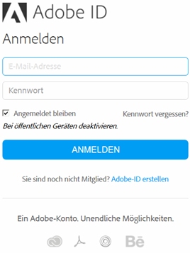 Adobe-ID erhalten
