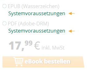 Der Link ›Systemvoraussetzungen‹ bietet alle Informationen zum jeweiligen Kopierschutz (DRM)
