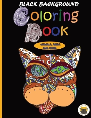 Black Background Coloring Book -  Mango The Cat Publishing