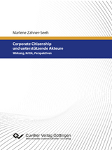 Corporate Citizenship und unterst&uuml;tzende Akteure - Marlene Zahner-Seeh