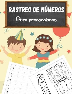 Libro de trazado de números para preescolares
