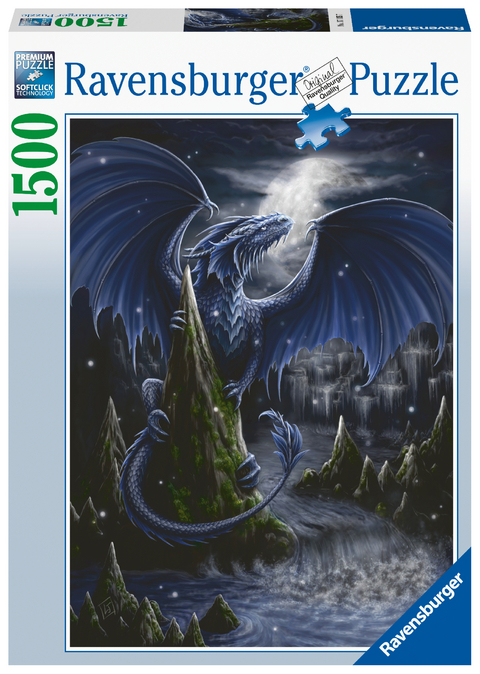 Ravensburger Puzzle - Der Schwarzblaue Drache - 1500 Teile