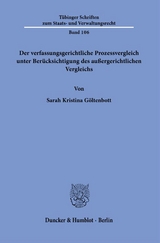 Der verfassungsgerichtliche Prozessvergleich unter Ber&uuml;cksichtigung des au&szlig;ergerichtlichen Vergleichs. - Sarah Kristina G&ouml;ltenbott