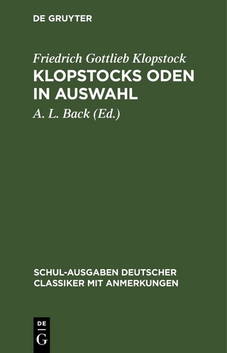 Klopstocks Oden in Auswahl